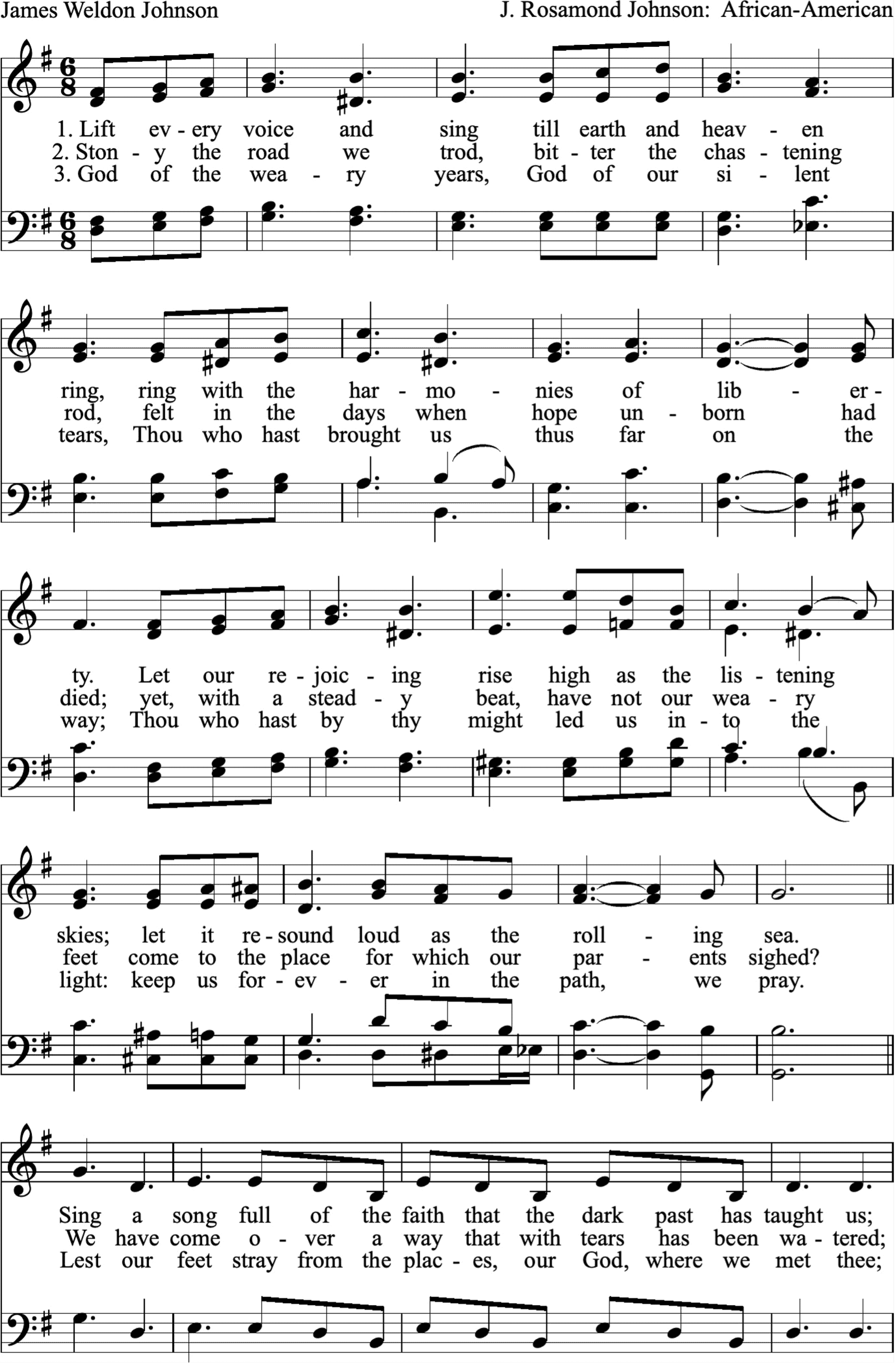 Lift every voice and sing