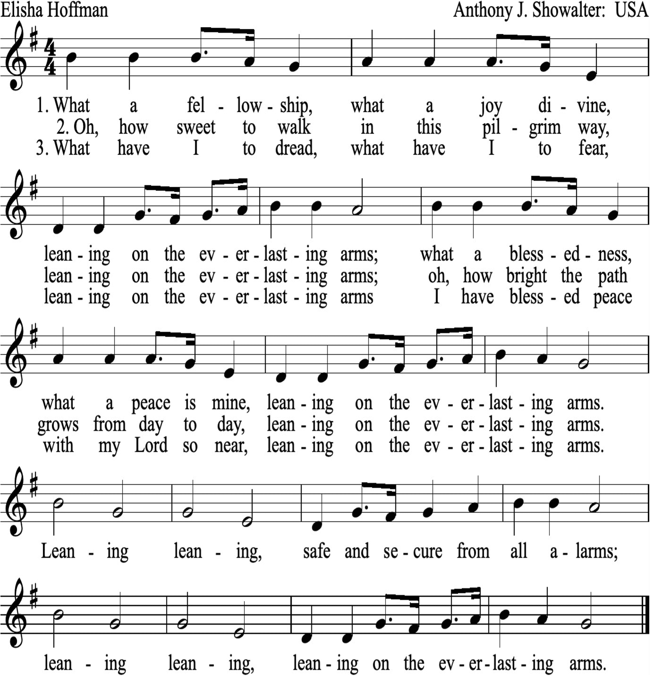 What a fellowship, what a joy divine