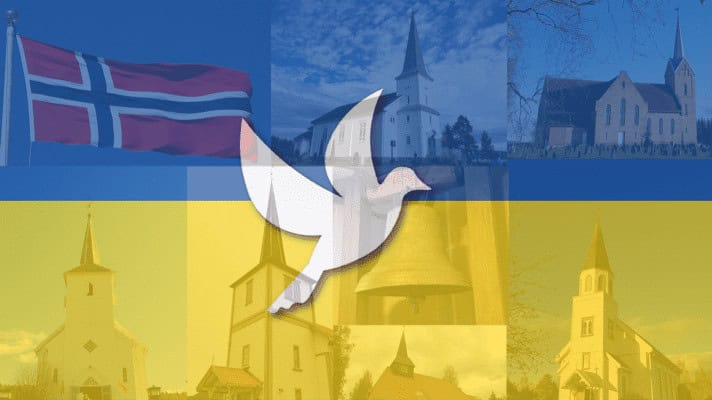 Kirkeklokkene ringer for Ukraina 23 Ukraine