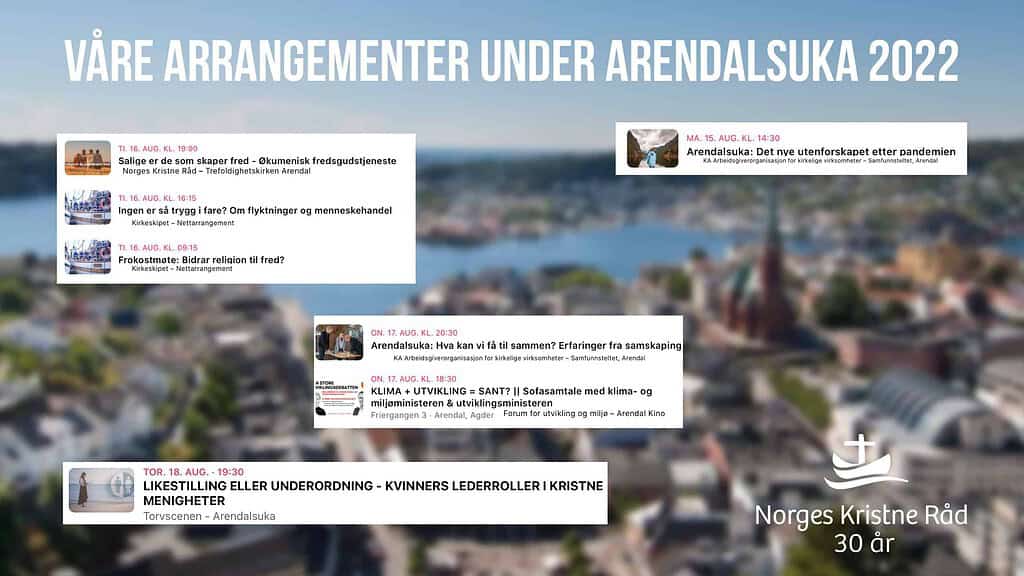 Norges Kristne Råd på Arendalsuka 2022 22 Arendal22
