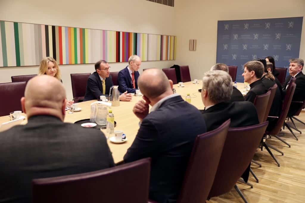 Espen Barth Eide ukrainske kirkelederdelegasjon 2025 NKR