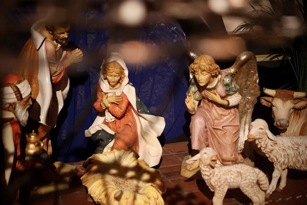 Julekrybbe i Oslo domkirke før julaften